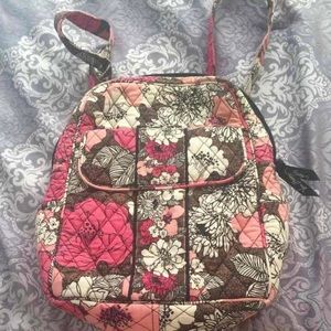 Vera Bradley Backpack like new! Pinks Brown Black White